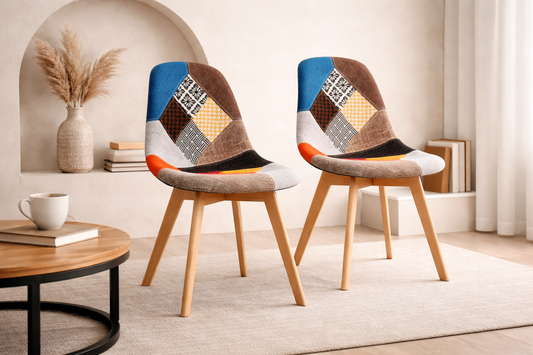 Contemporary Upholstered Dining Chairs (Set of 2)